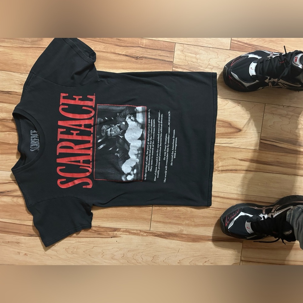 black Scarface Graphic T-Shirt